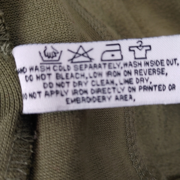 Vintage SHMACK Army Green Zip Up Hoodie Jacket Back Patch Size XL - Picture 9 of 16